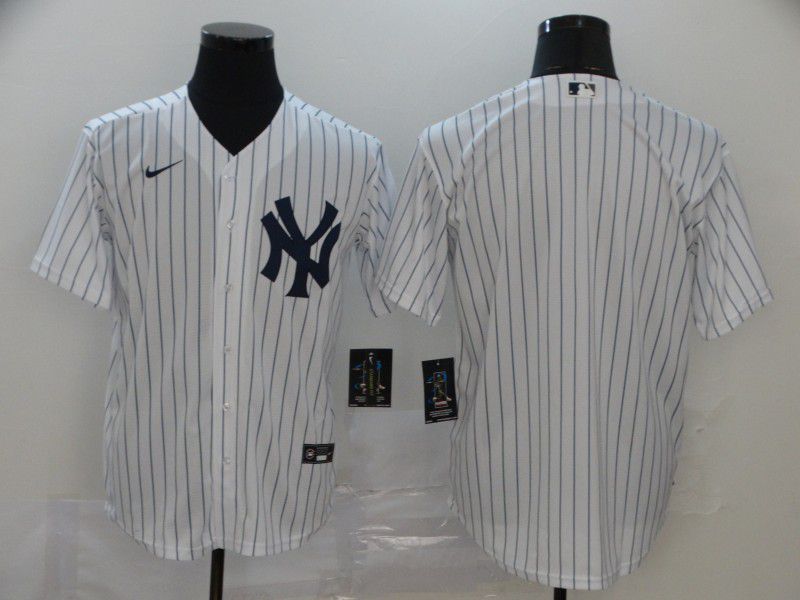 Men New York Yankees Blank White Nike Game MLB Jerseys->youth mlb jersey->Youth Jersey